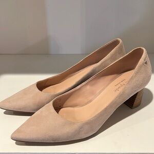 Kate Spade Moulin Pink Suede Block Heel